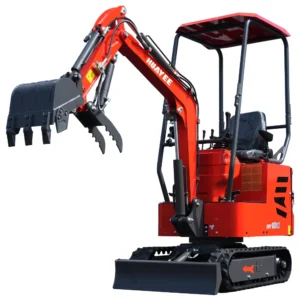 HUAYEE HY12C: Mini Excavator with Hydraulic Thumb, 13.5HP Rato Gas Engine