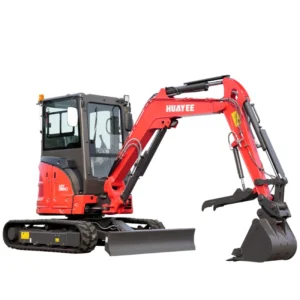 HUAYEE HY35C: 3.5-Ton Mini Excavator with 24HP Yanmar Engine & Enclosed Cab