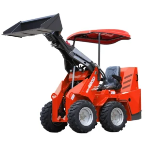 HUAYEE HY480D: Mini Wheel Skid Steer Loader with 23hp B&S Engine & Canopy